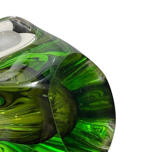 Vintage 1960s Murano Art Glass Sommerso Stretch Fingers Swung Vase 11" Italy - Picture 14 of 15